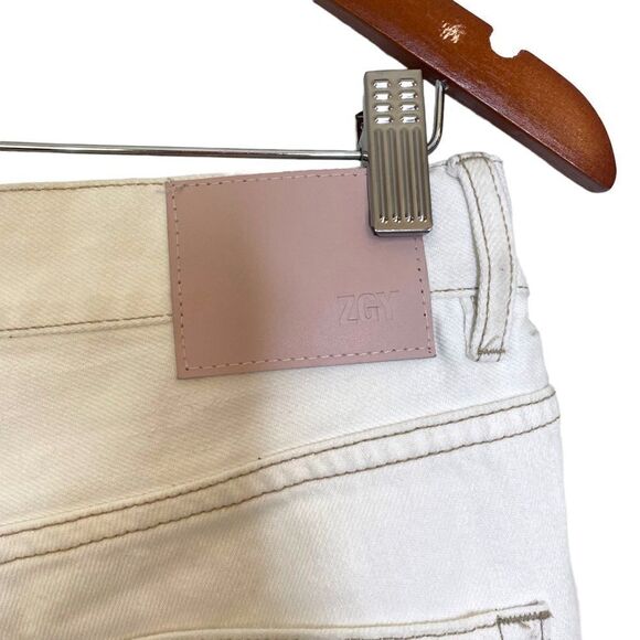 Ziggy Denim Hi & Loose Long Shorts- Coconut - Picture 8 of 14